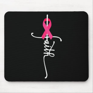 Alfombrilla De Ratón Cáncer de Mama Fe Conciencia sobre el Cáncer de Ma