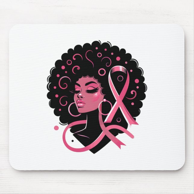 Alfombrilla De Ratón Cáncer de mama Mujeres afroamericanas de raza negr (Frente)