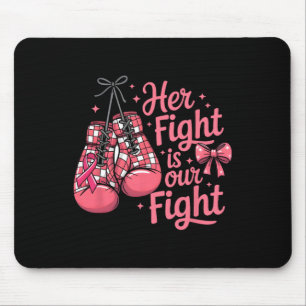Alfombrilla De Ratón Cáncer de Mama Su Lucha Es Nuestros Guantes De Box