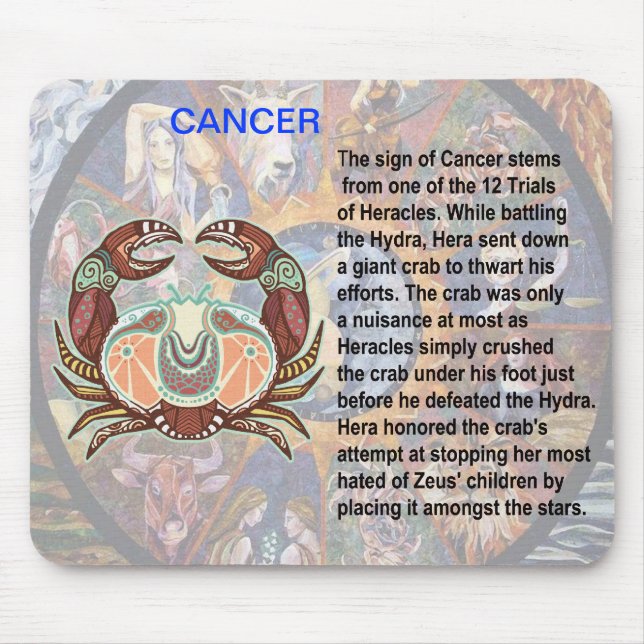 Alfombrilla De Ratón Cáncer de origen Mousepad (Frente)