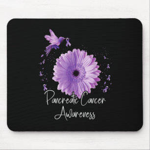 Alfombrilla De Ratón Cáncer de Páncreas Conciencia Colibrí Púrpura