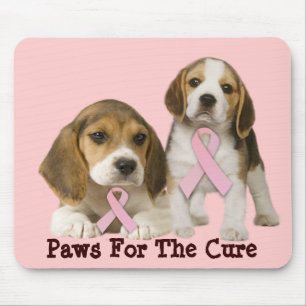 Alfombrilla De Ratón Cáncer de pecho del beagle Mousepad