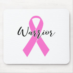 Alfombrilla De Ratón Cáncer Guerrero de la camiseta T Camisa Rosa Cinta