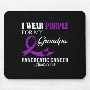 Alfombrilla De Ratón Cáncer Pancreático Que Uso Púrpura Para Mi Abuela 
