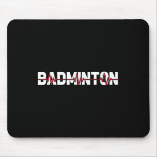 Alfombrilla De Ratón Cancha de bádminton raqueta - Raqueta Lanzadera Co