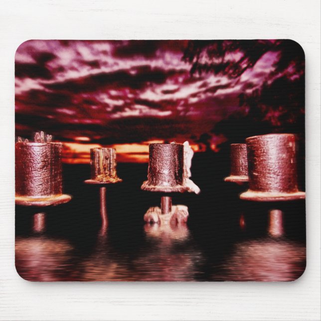Alfombrilla De Ratón Candle Mousepad, una vela de clima oscuro (Frente)