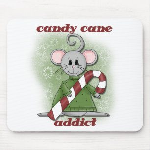 Alfombrilla De Ratón Candy Cane Addict Tshirts y regalos