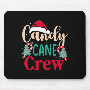 Alfombrilla De Ratón Candy Cane Crew Navidades divertidos Candy Lover X