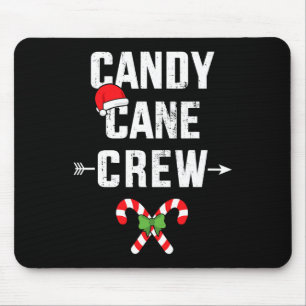 Alfombrilla De Ratón Candy Cane Crew Para Navidad Familiar Y Primo