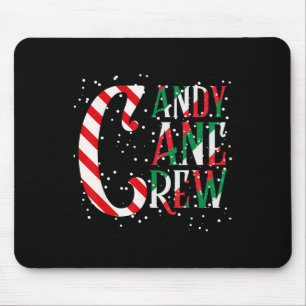 Alfombrilla De Ratón Candy Cane Crew Xmas Familia Candy Cane Cr