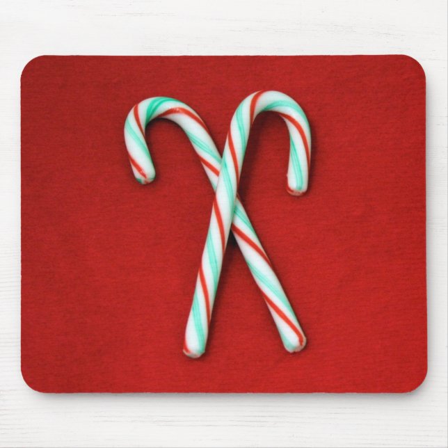 Alfombrilla De Ratón Candy Cane Mousepad (Frente)