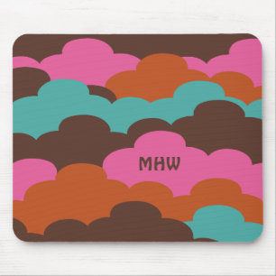 Alfombrilla De Ratón Candy Clouds personalizado monograma mousepad