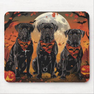 Alfombrilla De Ratón Cane Corso Halloween Spooky