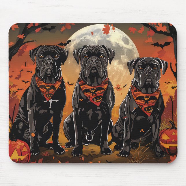 Alfombrilla De Ratón Cane Corso Halloween Spooky (Frente)