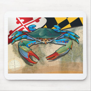 Alfombrilla De Ratón Cangrejo azul de Maryland