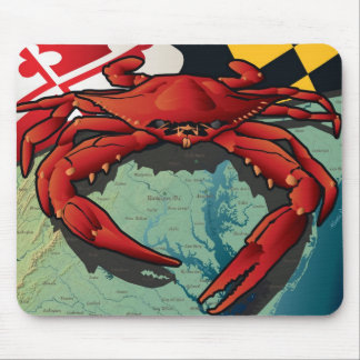 Alfombrilla De Ratón Cangrejo del ciudadano de Maryland