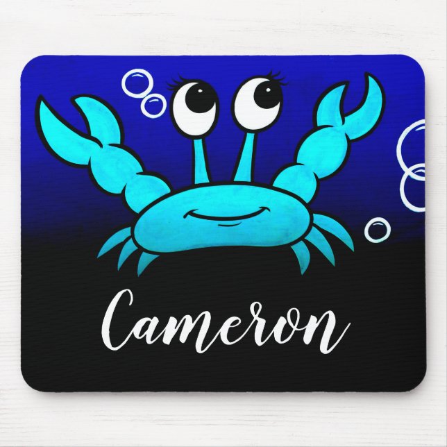 Alfombrilla De Ratón Cangrejo personalizado (Frente)