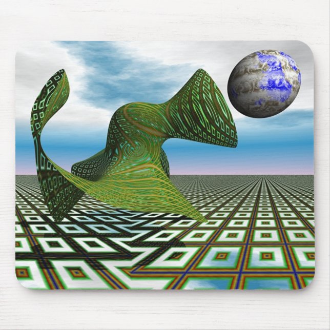 Alfombrilla De Ratón Caniche cósmico Mousepad (Frente)