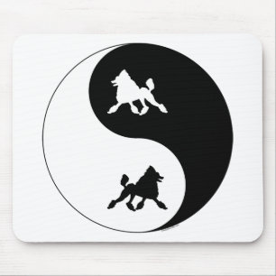 Alfombrilla De Ratón Caniche Yin Yang