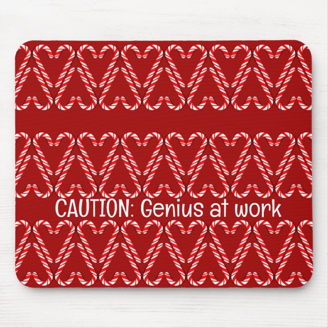 Alfombrilla De Ratón Cañones de personalizable rojos y blancos sobre ro (Frente)