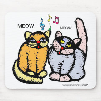 Alfombrilla De Ratón CANTANDO CATS MOUSEPAD artista de ara