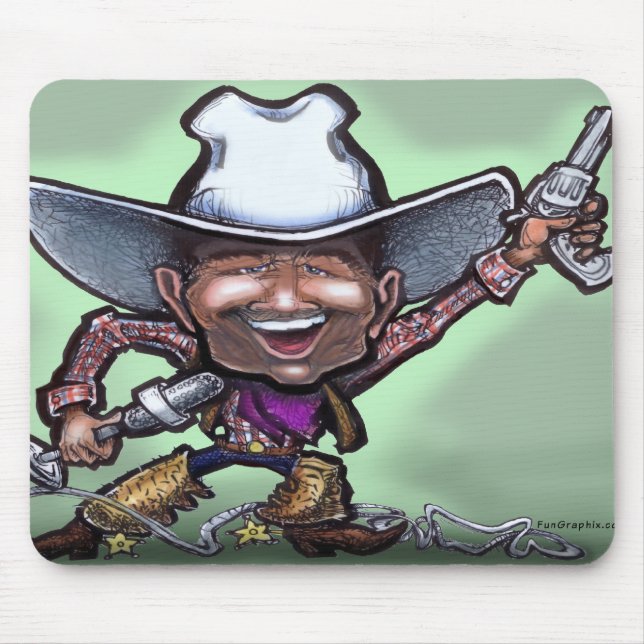 Alfombrilla De Ratón Cantando Cowboy (Frente)