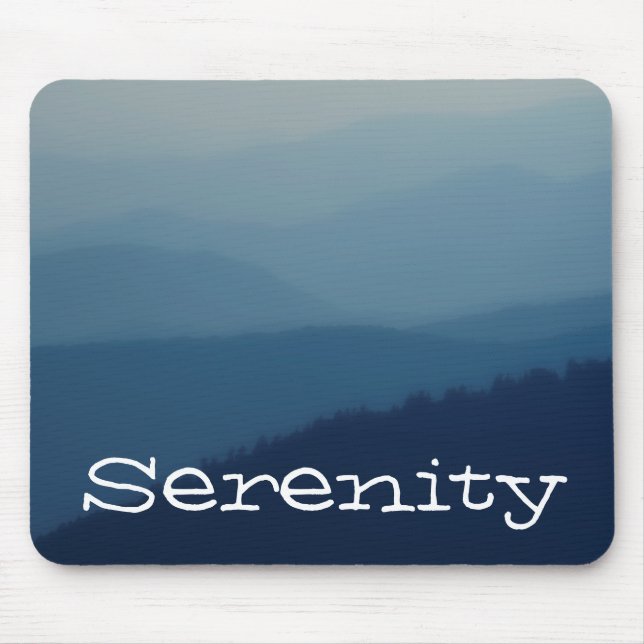 Alfombrilla De Ratón Capas azules (Frente)