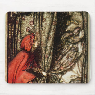 Alfombrilla De Ratón Caperucita Rojo de Arturo Rackham el