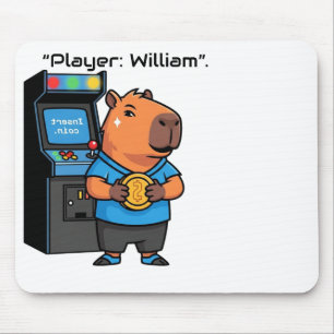 Alfombrilla De Ratón Capibara Arcade Gamer Mousepad