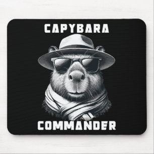 Alfombrilla De Ratón Capibara Con Gafas De Sol Capy Comandante