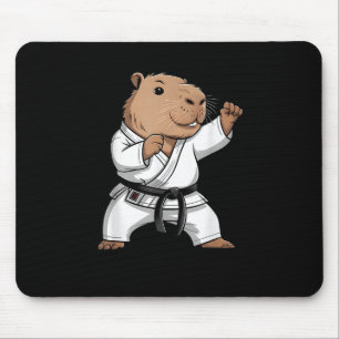 Alfombrilla De Ratón Capibara de Artes Marciales Divertido Karate Taekw