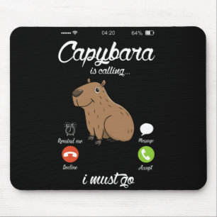Alfombrilla De Ratón Capibara Llama A Capibara Rodent Animal Lover