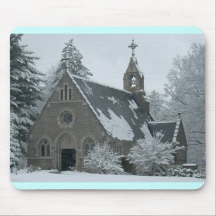 Alfombrilla De Ratón Capilla de invierno
