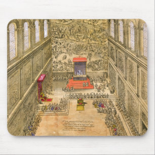 Alfombrilla De Ratón Capilla de la audiencia en el Vatican (grabado del
