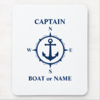 Capitán de Ancla de brújula náutica o Naval de nom