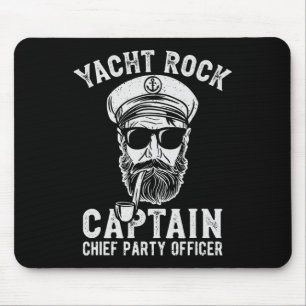Alfombrilla De Ratón Capitán del rock náutico Pontoon Fiesta del barco