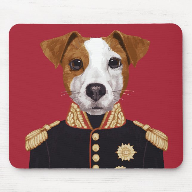 Alfombrilla De Ratón Capitán Jack Russell (Frente)