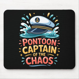 Alfombrilla De Ratón Capitán Ntoon del Caos Divertido Barco Lago Largo