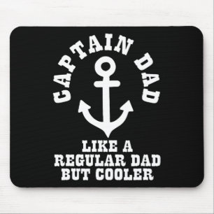Alfombrilla De Ratón Capitán papá como un papá regular pero más genial 