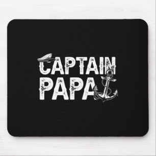 Alfombrilla De Ratón Capitán Papá Lago de pontón Marinero Pesca Barco D