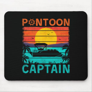 Alfombrilla De Ratón Capitán Pontón Barco Pontón Estilo Vintage Navegac