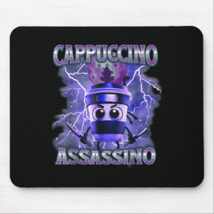 Alfombrilla De Ratón Cappuccino Ino Coffee Amantes del Brainrot Italian