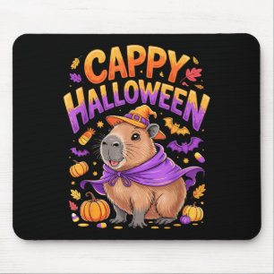 Alfombrilla De Ratón Cappy Halloween Capibara Bruja 