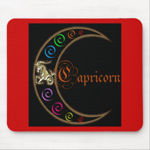 Alfombrilla De Ratón Capricorn Zodiac Moon