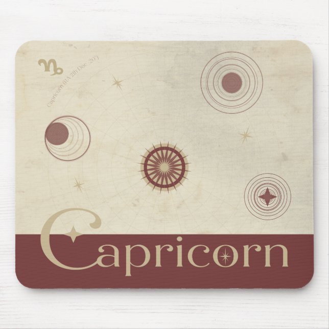 Alfombrilla De Ratón Capricorn Zodiac Mousepad (Frente)