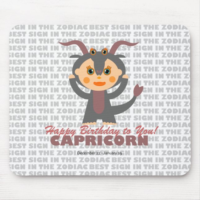 Alfombrilla De Ratón Capricornio Zodiac para niños (Frente)