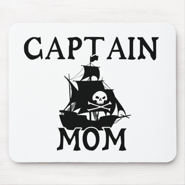 Alfombrilla De Ratón Captain Mom Mousepad (Frente)