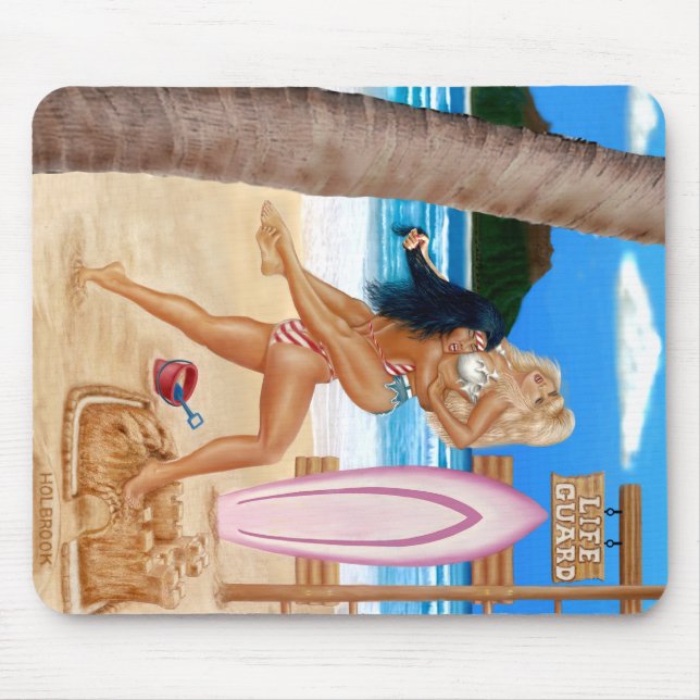 ALFOMBRILLA DE RATÓN CAPTURA DE CHICAS SURFER (Frente)