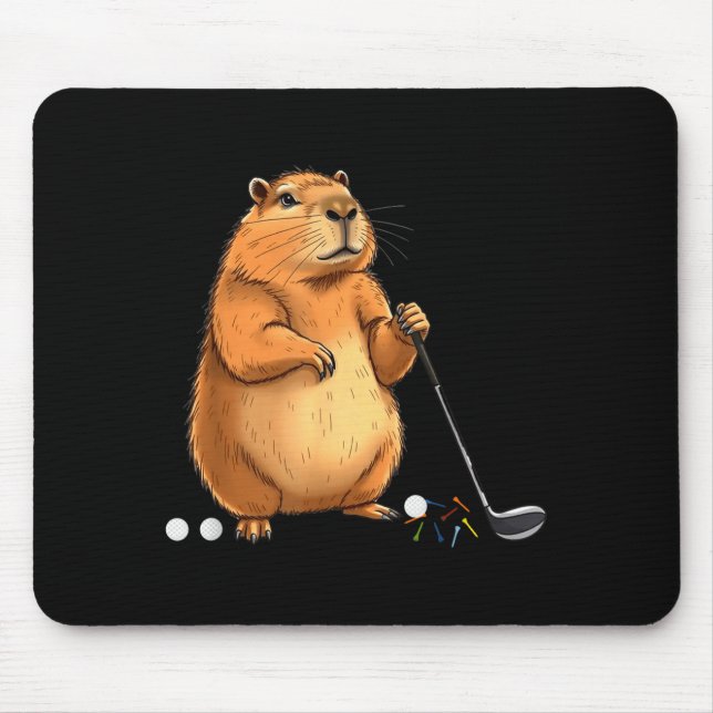 Alfombrilla De Ratón Capy Golf Player Cute Cappy Srts Cartoon Design  (Frente)