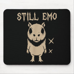 Alfombrilla De Ratón Capybara Emo Punk Gótico Still Emo